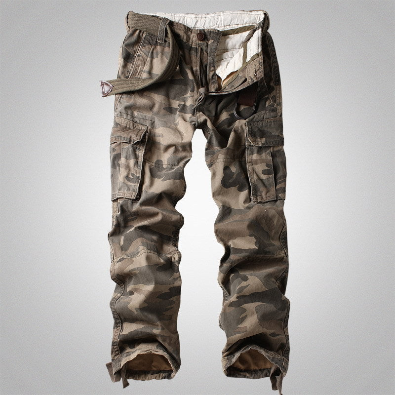 Herren Cargohose Camo Modern Taschen