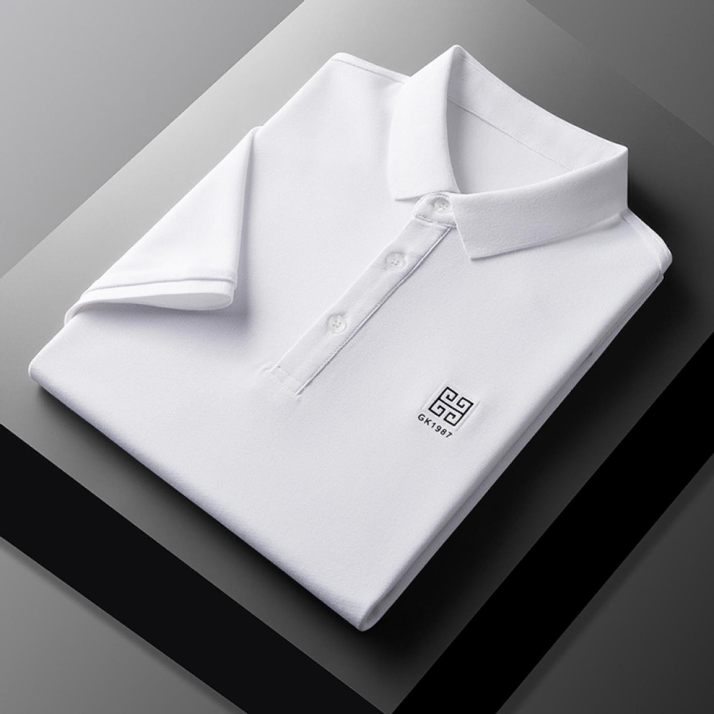 Herren Poloshirt Klassisch Elegantes Piqué-Shirt
