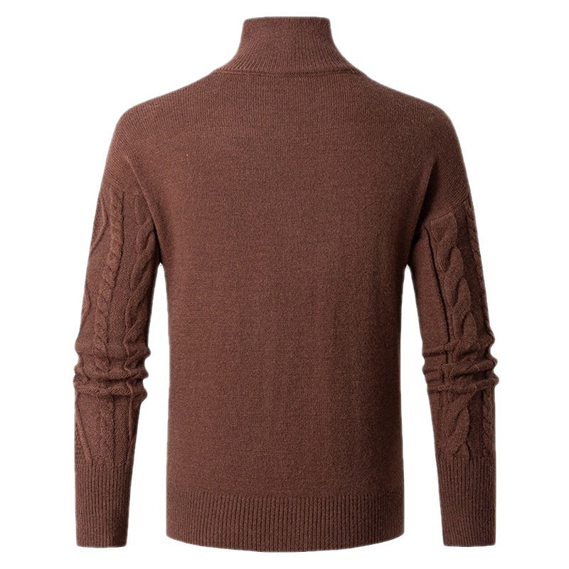 Herren Strickjacke Kabelmuster Elegant Modern