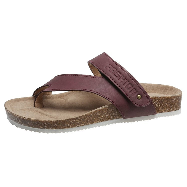 Damen Zehentrenner Komfortabel Kork Design Modern