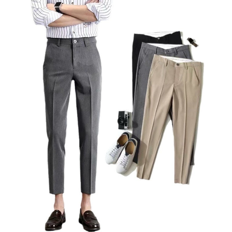 Herren Chino-Hose Elegant Slim Fit Beige