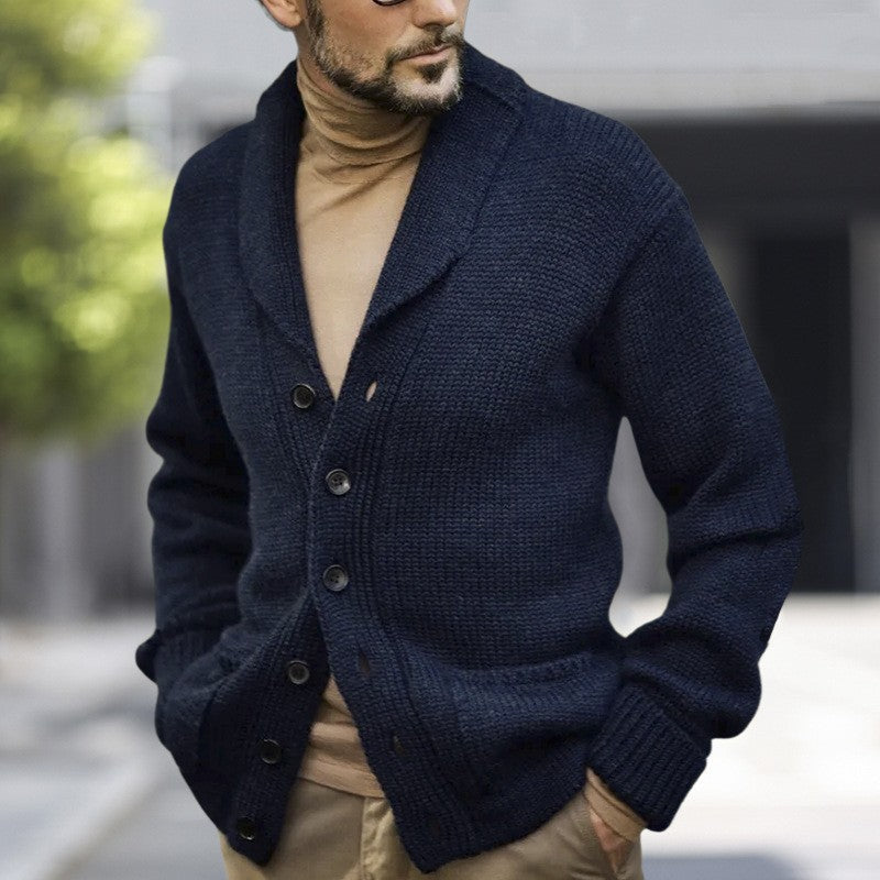 Herren Strickcardigan Weich Kuschelig Winter