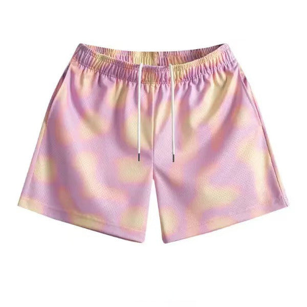 Leichte Herren Shorts Batik Freizeit Sommer