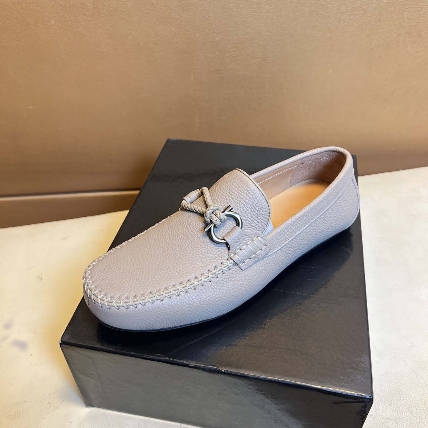 Damen Mokassin Leder Schuhe Elegantes Design
