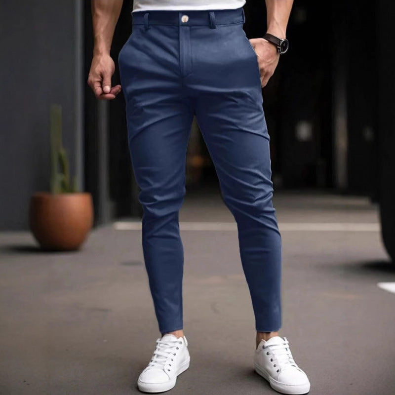 Herren Chino Hose Slimfit Mit Taschen
