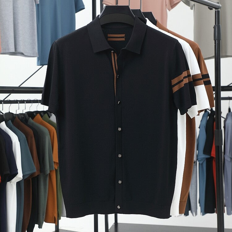 Herren Polohemd Kurzarm Elegant Modern Sportlich