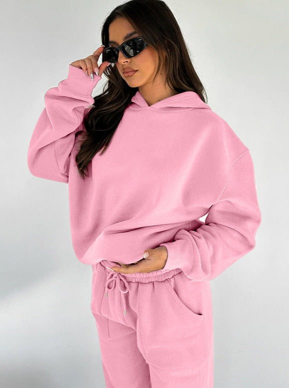 Damen Hoodie Set Oversized Jogger Komfort