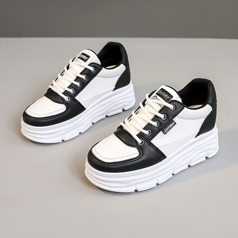 Damen Plateau Sneaker Bequem Rutschfest Modisch