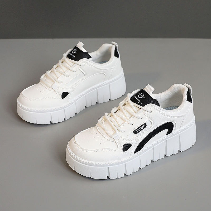 Damen Sneaker Plateau Sportlich Komfortabel Mit Dämpfung