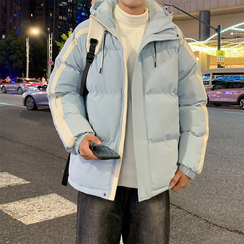 Herren Winterjacke mit Kapuze Steppjacke Warm Isoliert