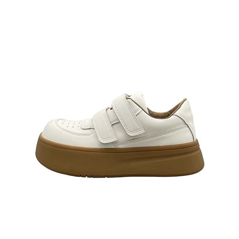 Damen Sneaker Plattform Sportlich Komfortabel Klettverschluss