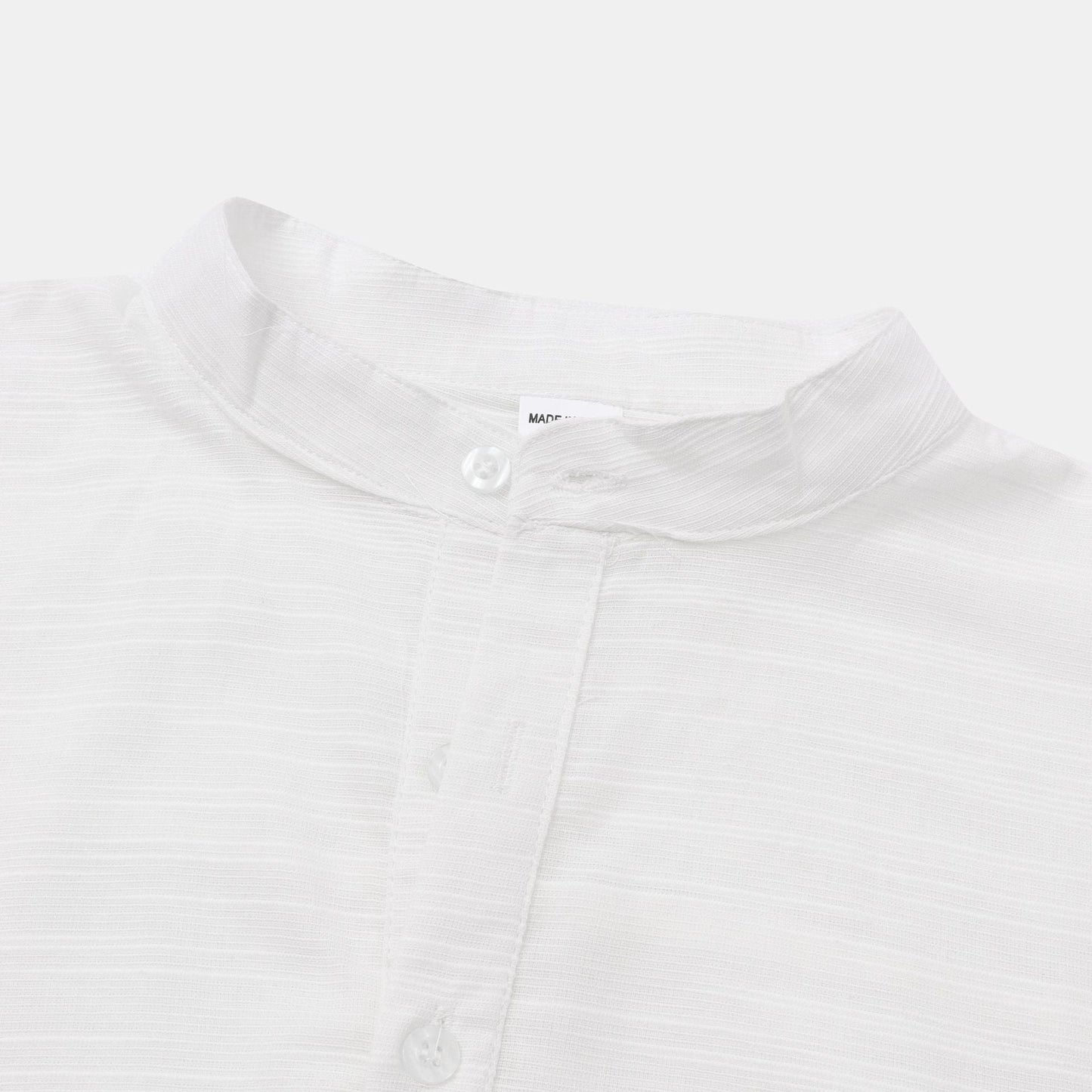 Herren Kurzarmhemd Modern mit Knopfleiste und Henley Ausschnitt