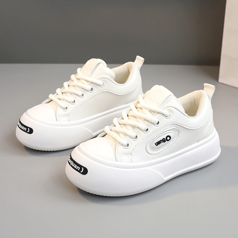 Damen Plateau Sneaker Hoch mit atmungsaktiver Oberfläche und verstärktem Sohlenprofil