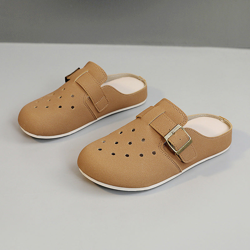 Damen Clogs Bequem atmungsaktiv mit Riemen