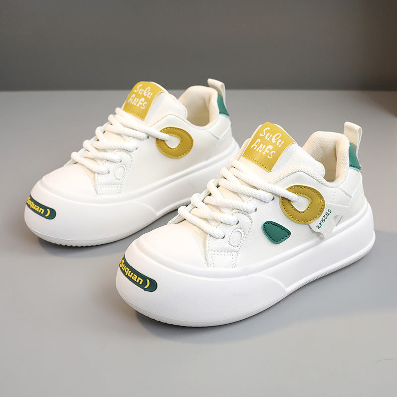 Damen Sneaker Modisch Farbkontrastig Gepolstert