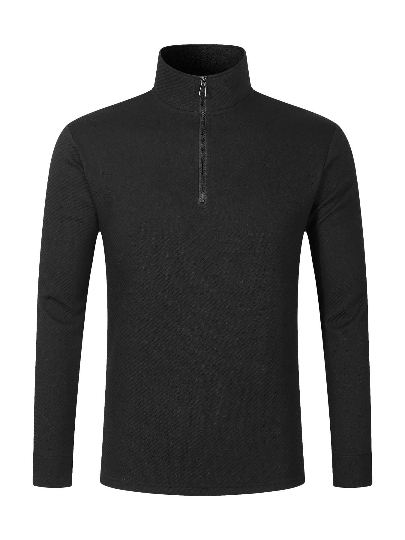 Herren Sportpullover Stehkragen Funktionsshirt Modern