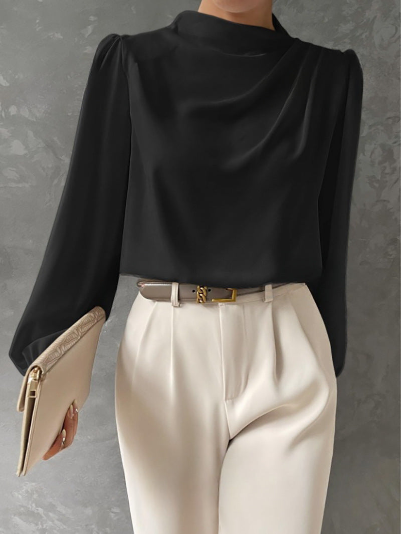 Damenbluse Elegante Langarm Lässig Modern