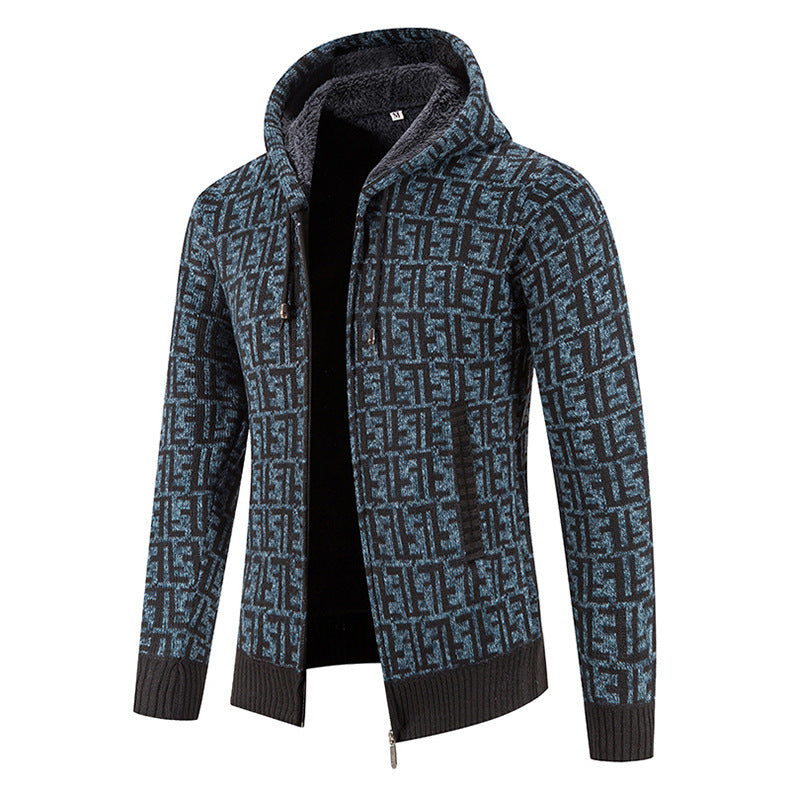 Herren Strickjacke Modisch Hochgeschlossen Kragen Winter