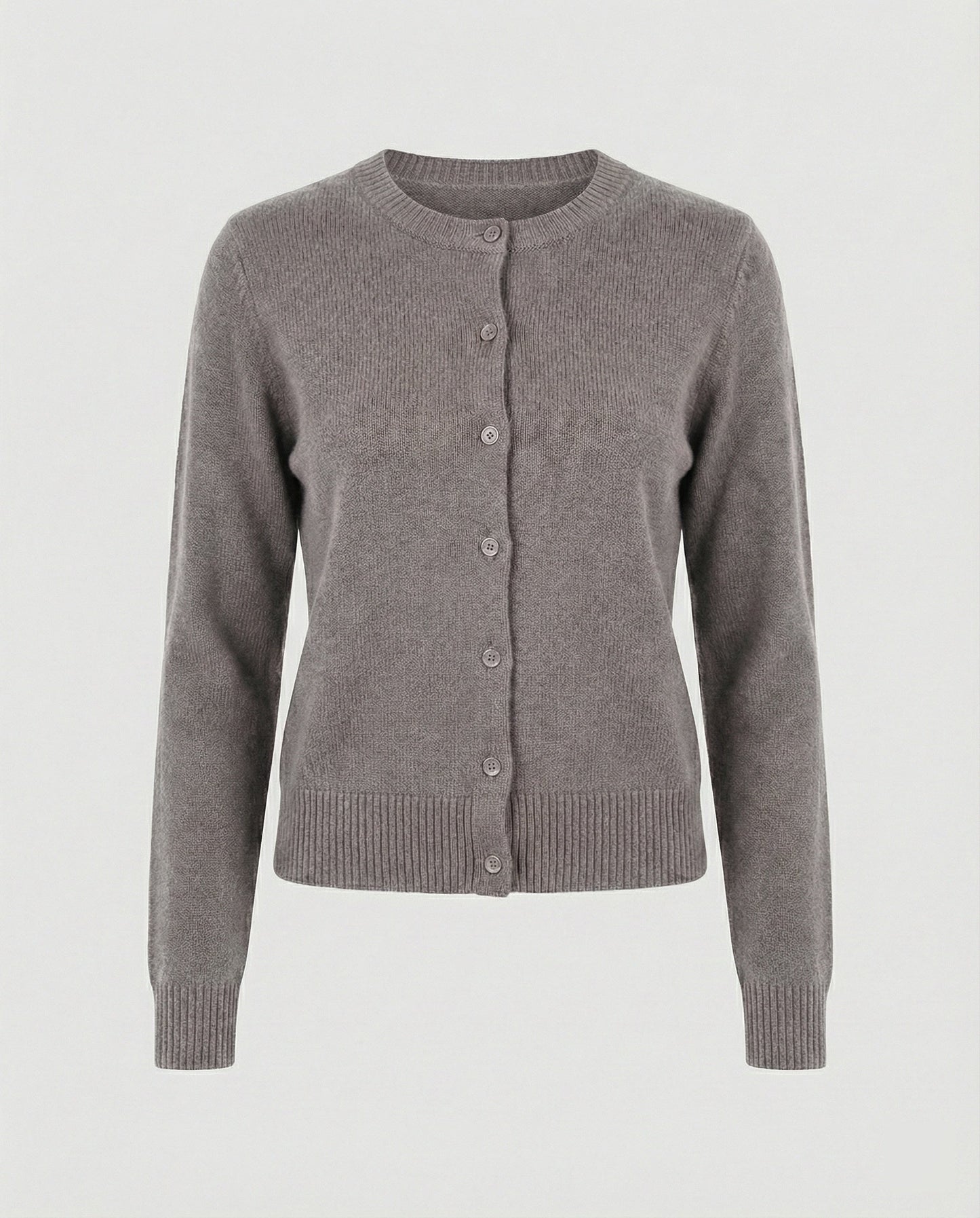 Damen Cardigan Kurz Feinstrick Rippborte Modern