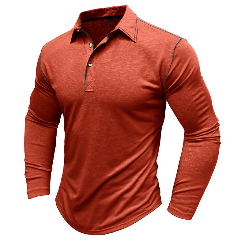 Herren Polohemd Langarm Sportlich Modern Berlin Style