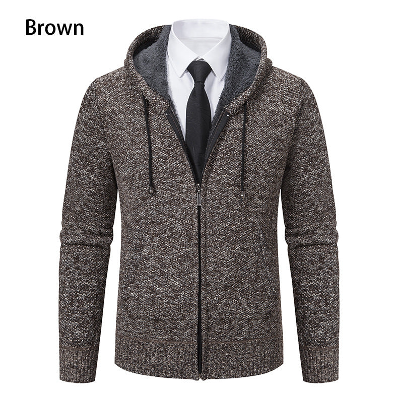 Herren Strickjacke Modern Schnitt Reißverschluss