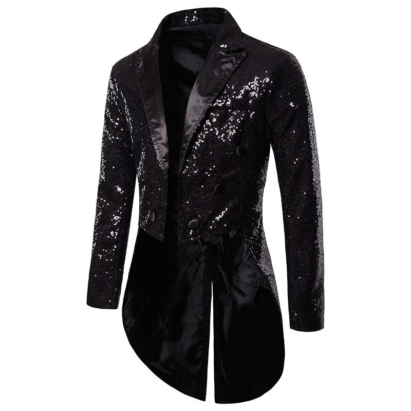 Herren Blazer Pailletten Exklusiv Design Glamour