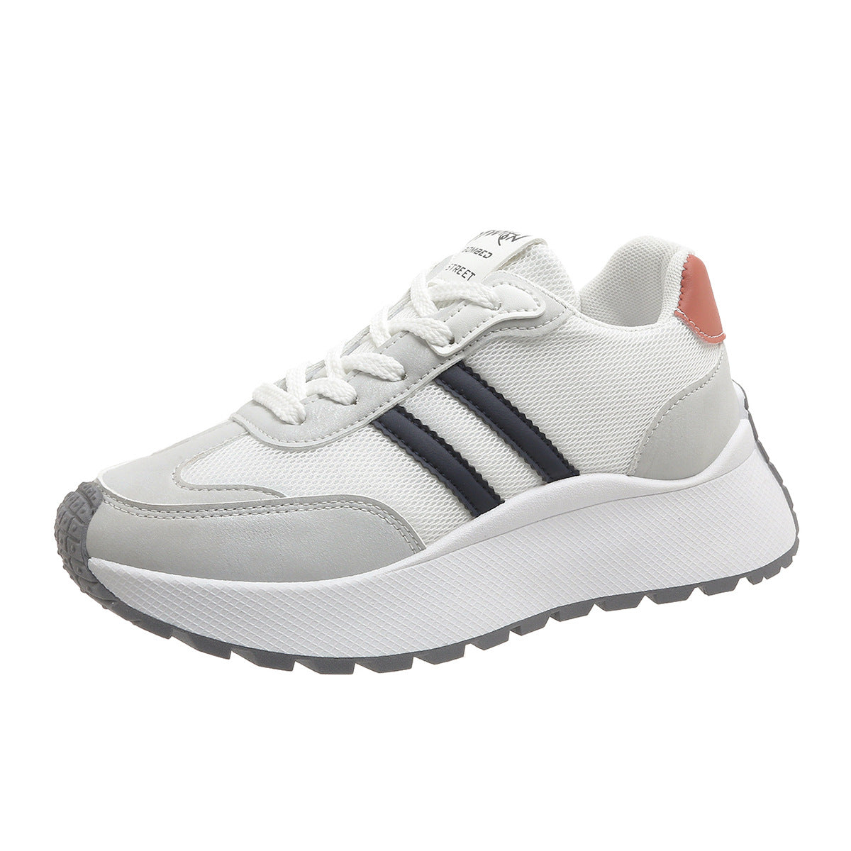Damen Plateausneaker Sportlich Atmungsaktiv Mit Dämpfung