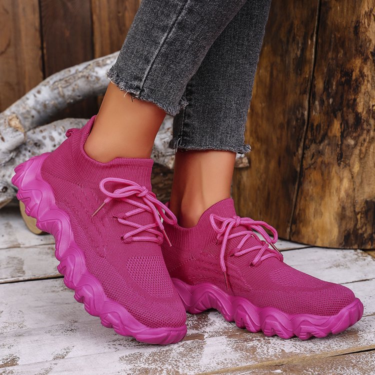 Damen Laufschuhe Sportsneaker Elastisch Rutschfest