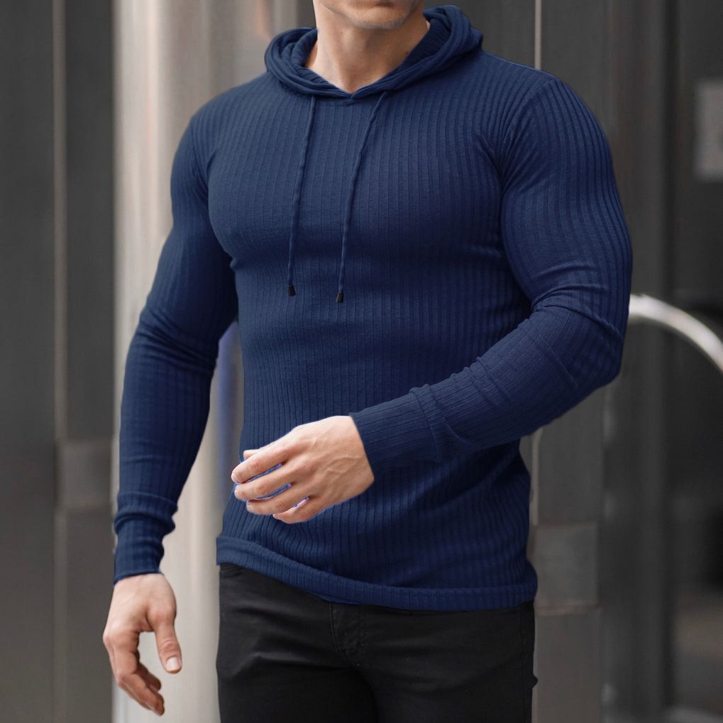 Herren Kapuzenpullover Modisch Strukturiert Berlin Style