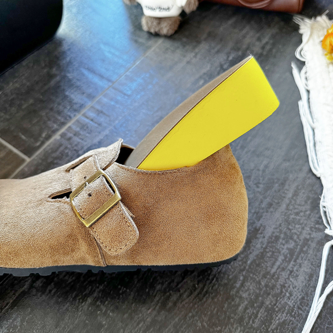 Damen Schuhe Molletten Bequem Verstellbar Modisch