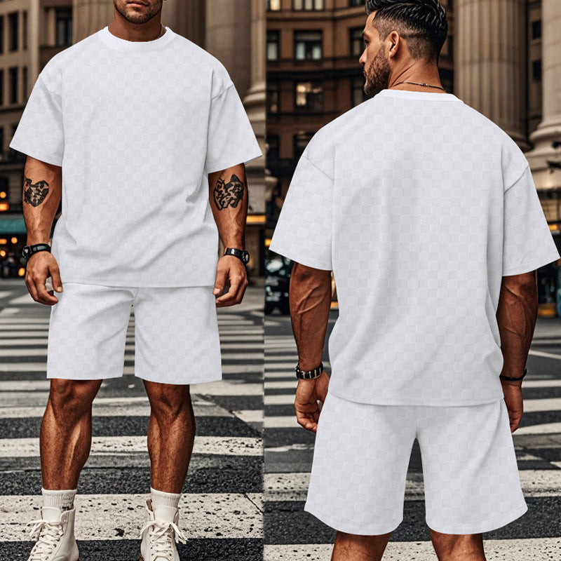 Herren T-Shirt und Shorts Set Casual Sommer