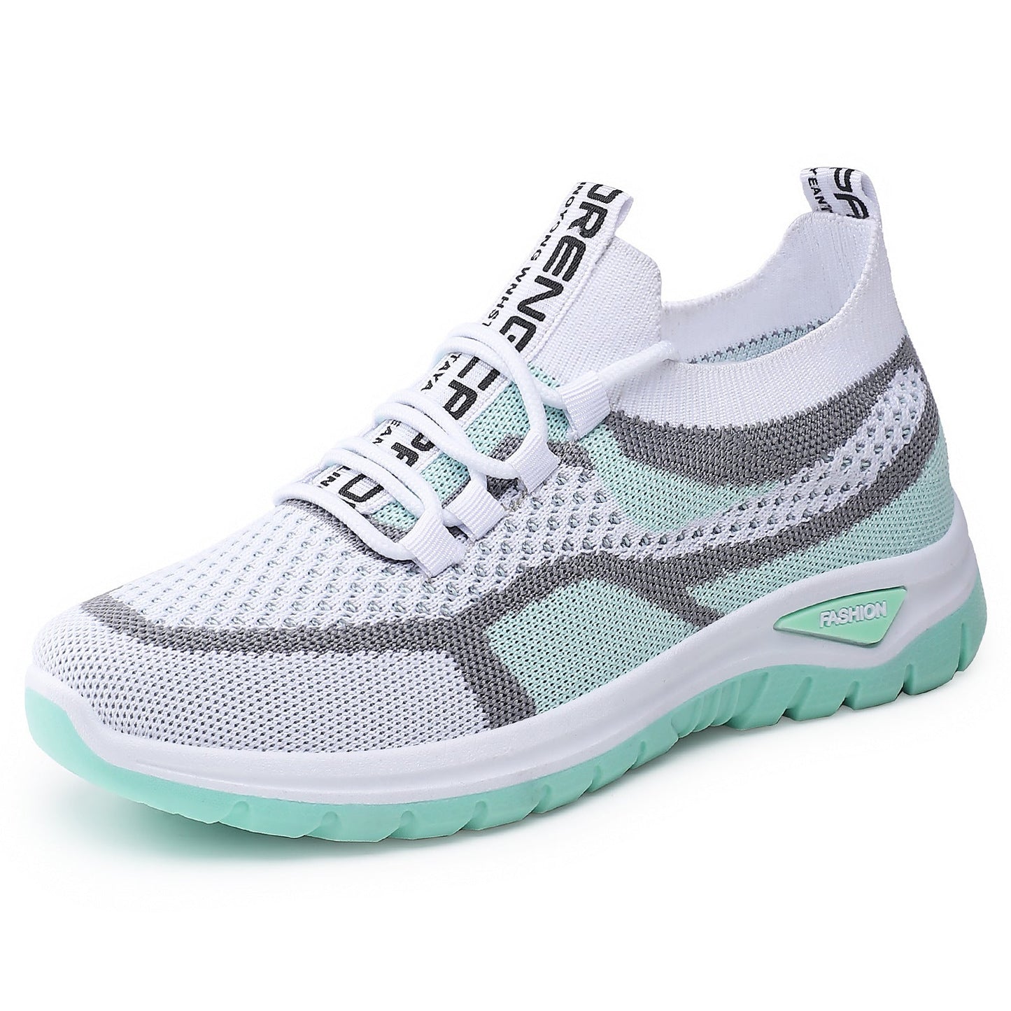 Damen Laufschuhe Atmungsaktiv Mesh Leicht mit elastischer Schnürung