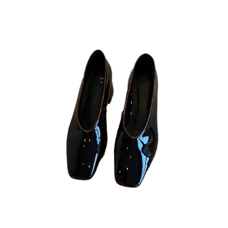 Damen Pumps Hochhackig Glänzend Schmal