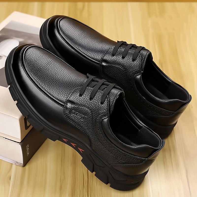 Damen Schnürschuhe Leder Modisch Hochwertig