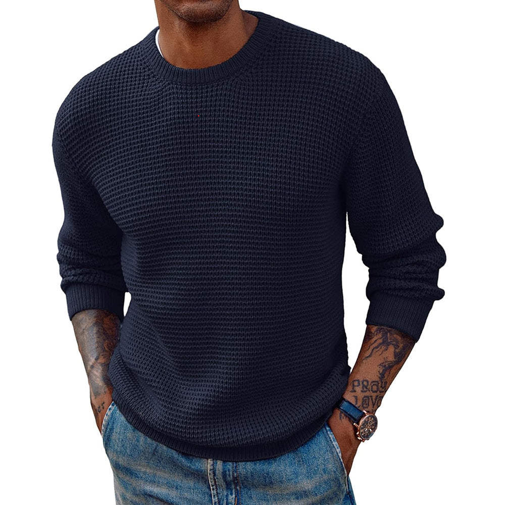 Herren Strickpullover Groß Größe Strukturiert Modern