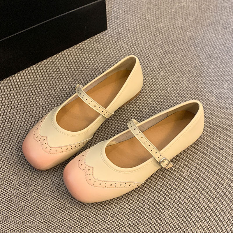 Damen Ballerinas Elegante Riemchen Schuhe Mode