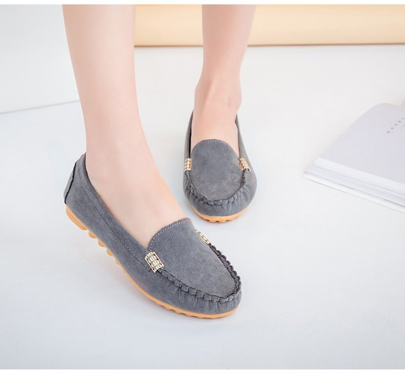 Damen Mokassin Slipper Bequem Flexible Sohle Modern