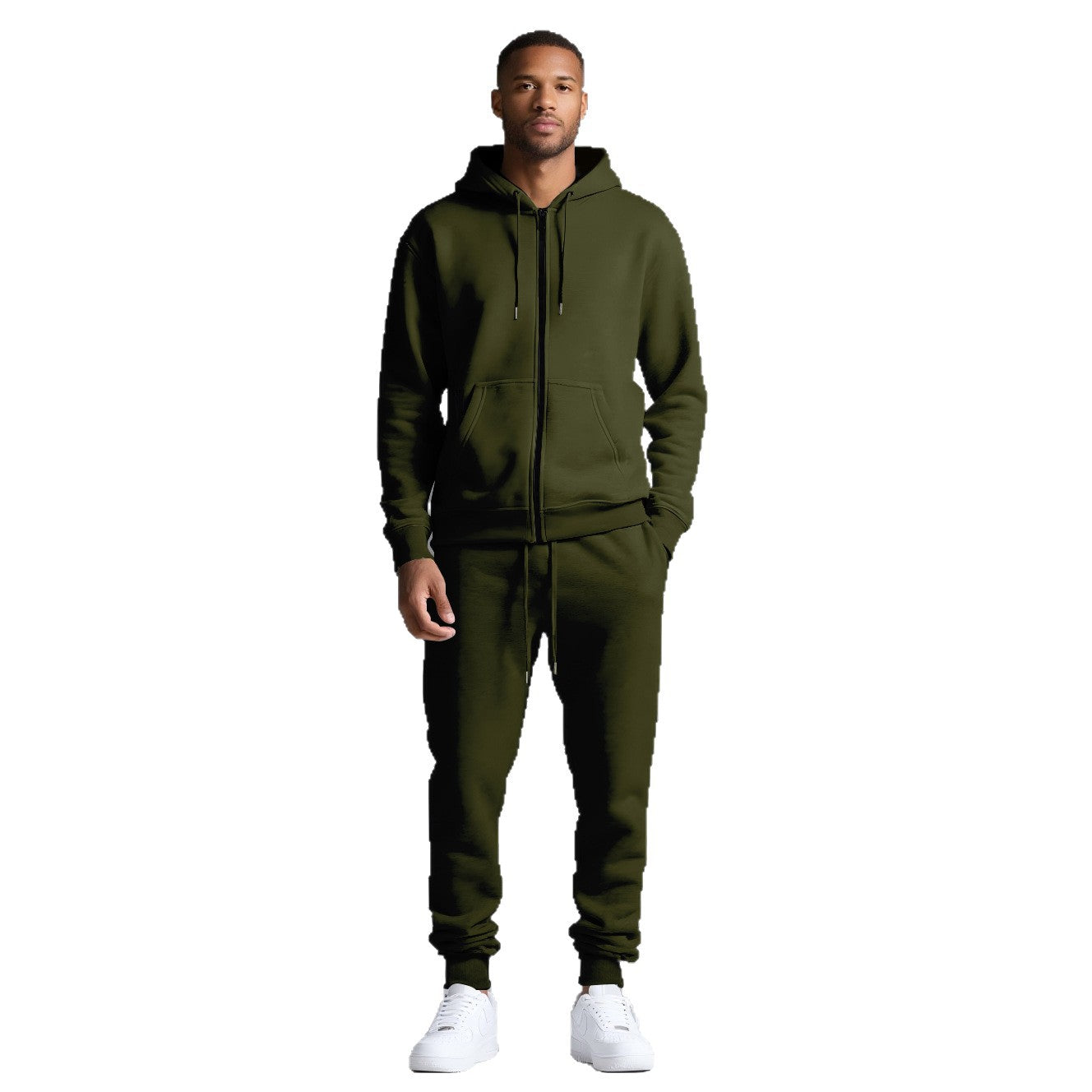 Herren Freizeitanzug Kapuze Taschen Sportlich Bequem