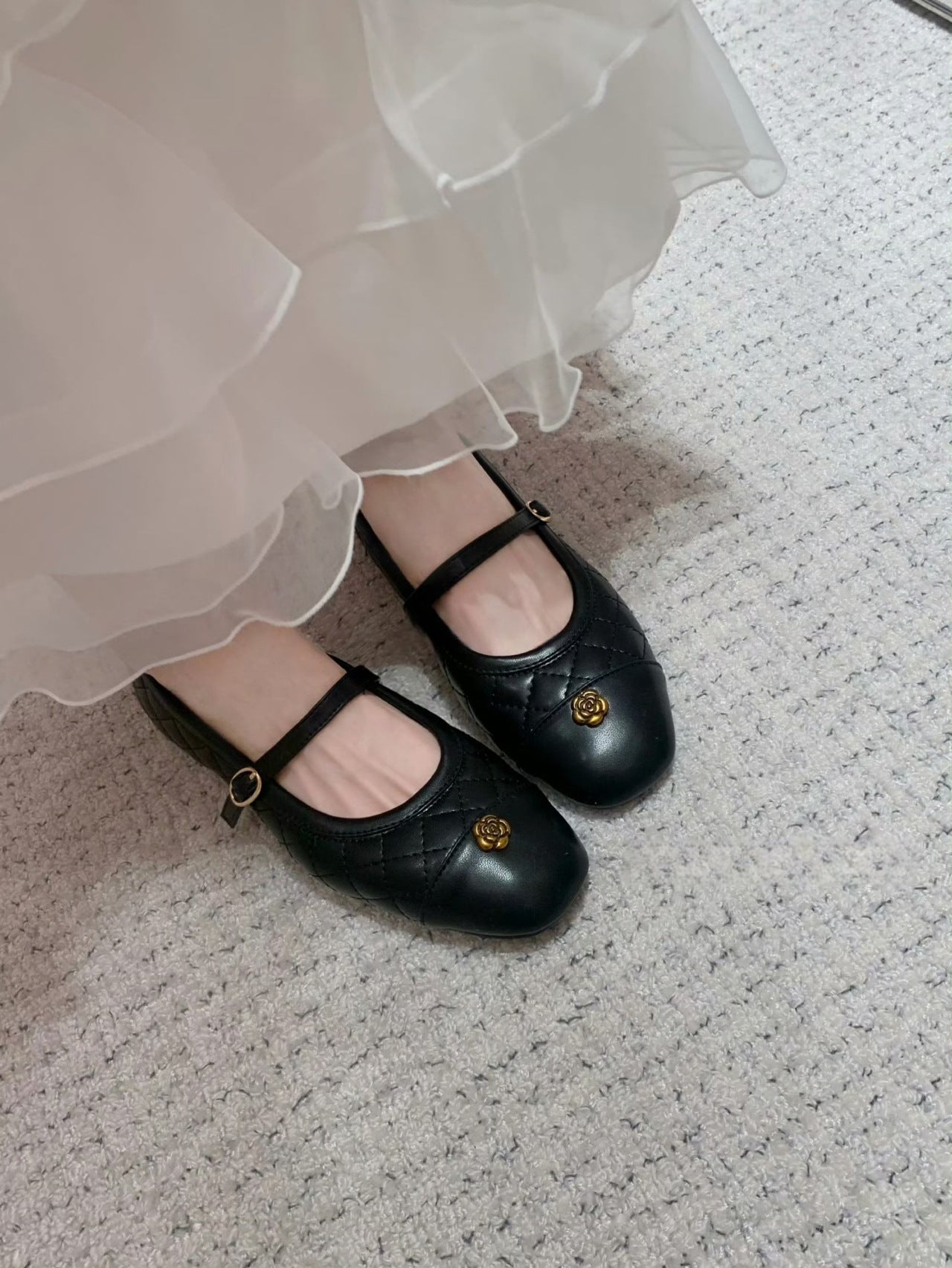 Damen Ballerinas Elegante Riemen Schuhe Trendy