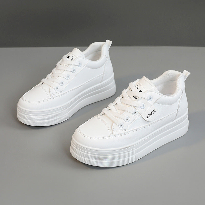 Damen Plateau Sneaker Bequem Atmungsaktiv Rutschfest