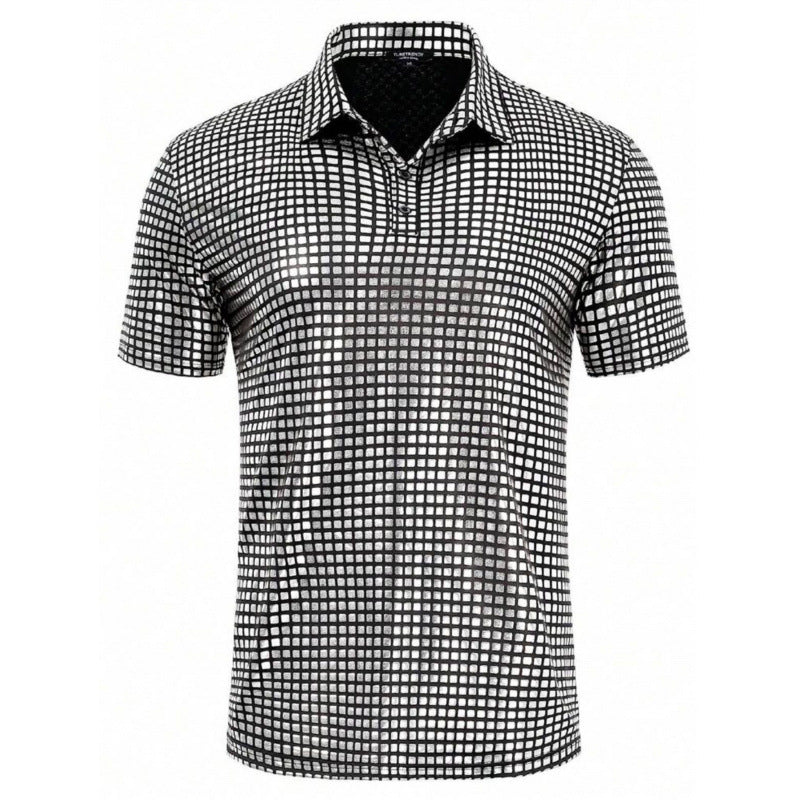 Herren Polo-Shirt Modern Grafik Muster Trendy