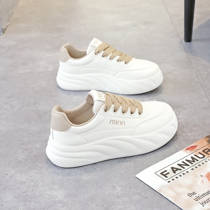 Damen Sneaker atmungsaktiv mit dicker Sohle Sportlich
