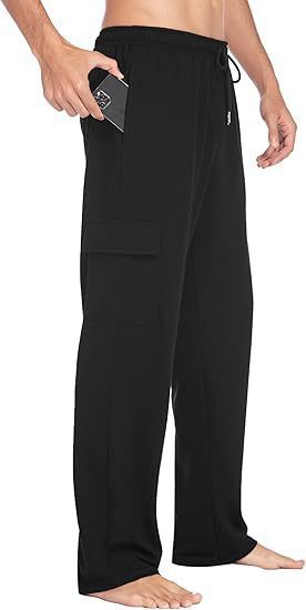 Bequeme Herren Cargo-Hose elastisch mit Taschen