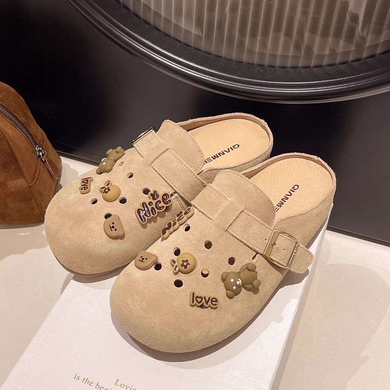 Damen Clogs Modisch Riemendesign Dekorativ Sommer
