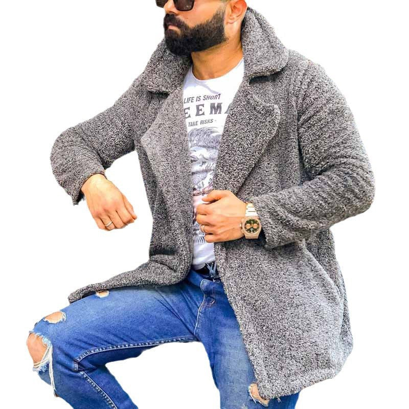 Herren Winterjacke Teddyfell Weich Warm