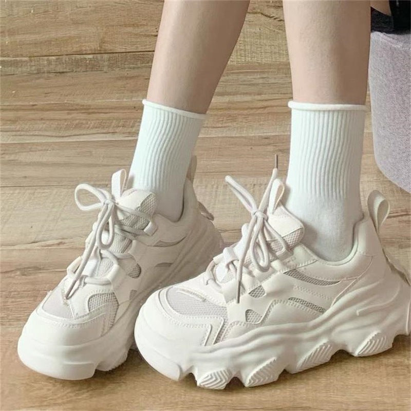 Damen Sneaker Sportlich Chunky Atmungsaktiv Mit Rutschfester Sohle