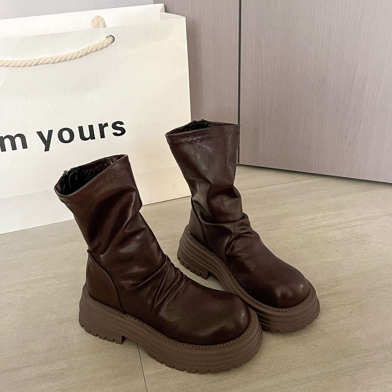 Damen Stiefel Rutschfest Weich Modisch Winter