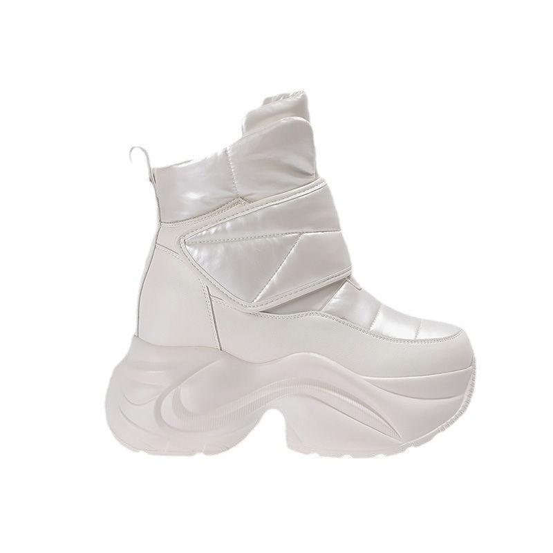 Damen Winterstiefel Gefüttert Warm Modern