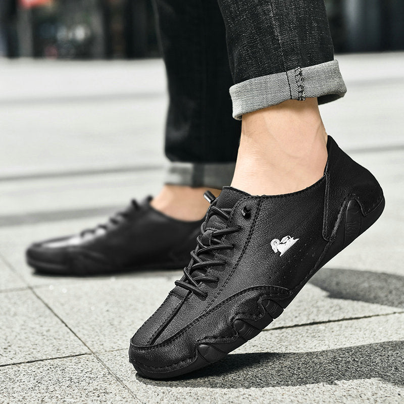 Unisex Lederschuhe Bequem Barfusschuhe