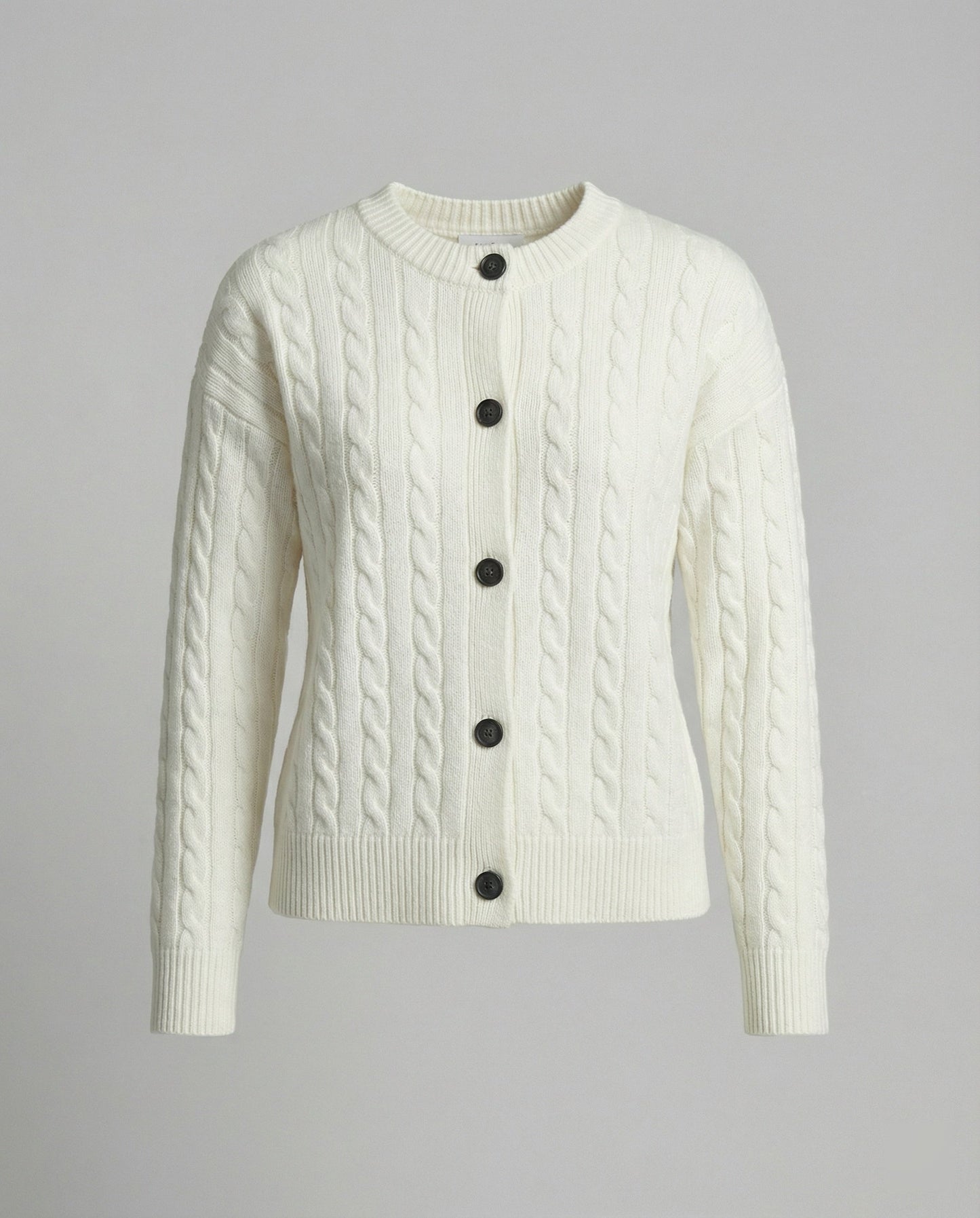 Damen Cardigan Oversize Zopfstrick Hüftlang